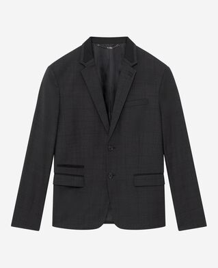 The Kooples HERREN BLACK black check suit jacket