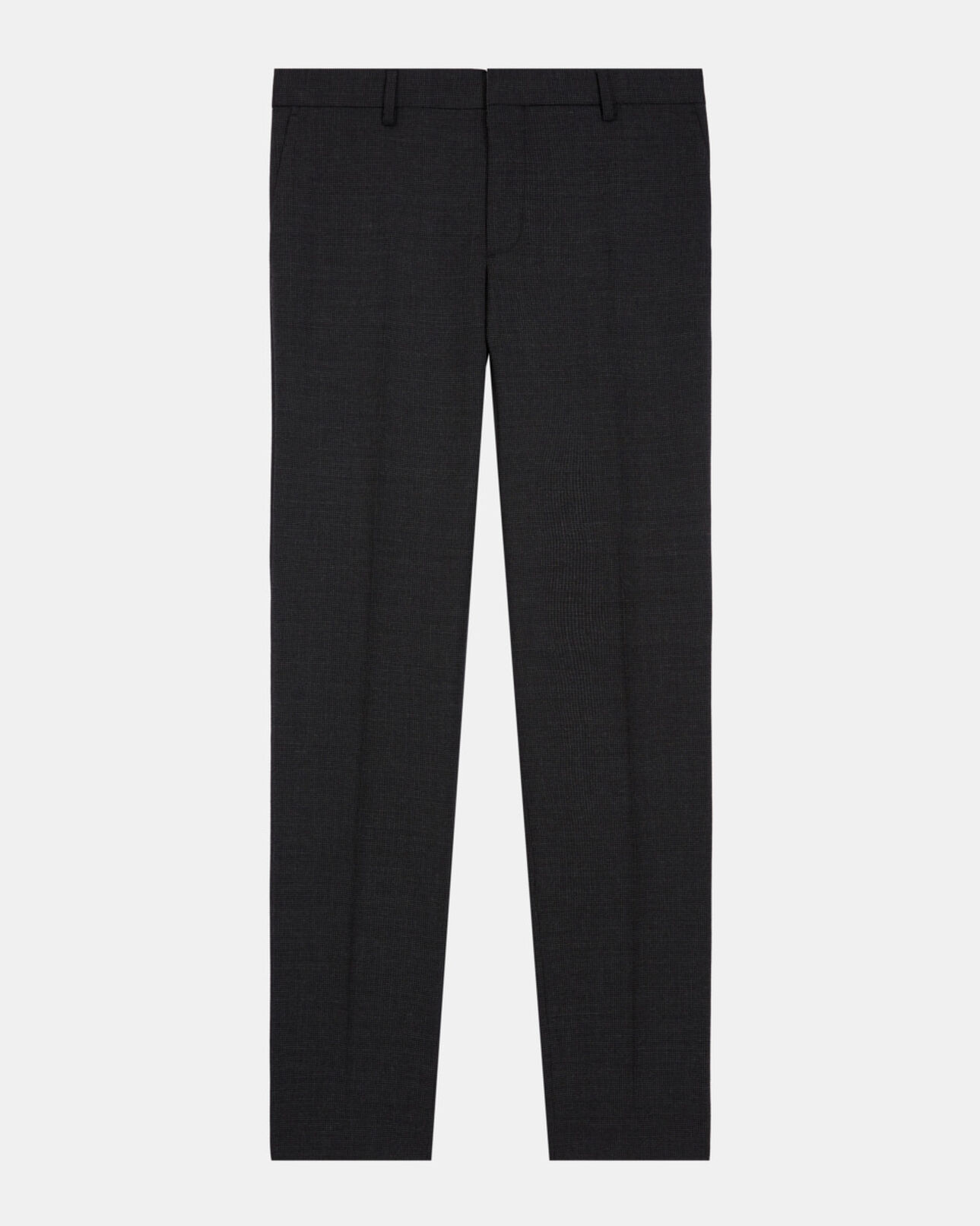 The Kooples MEN BLACK black wool suit pants