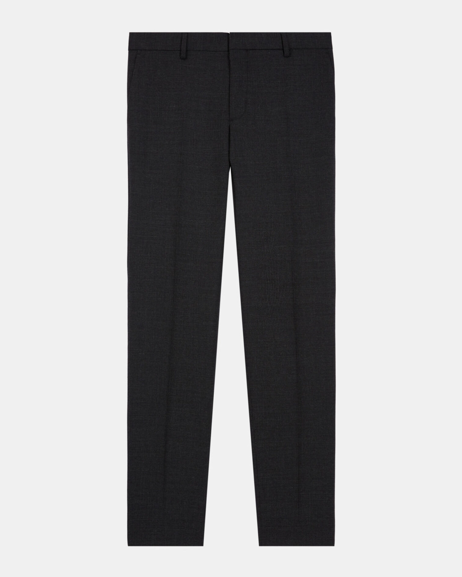 Black wool suit pants, BLACK, hi-res image number null