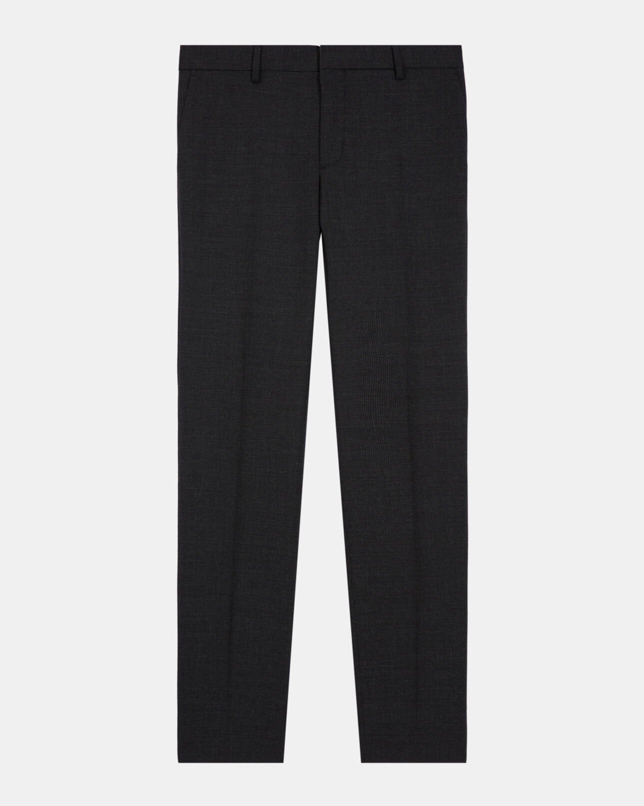 The Kooples MEN BLACK black wool suit pants