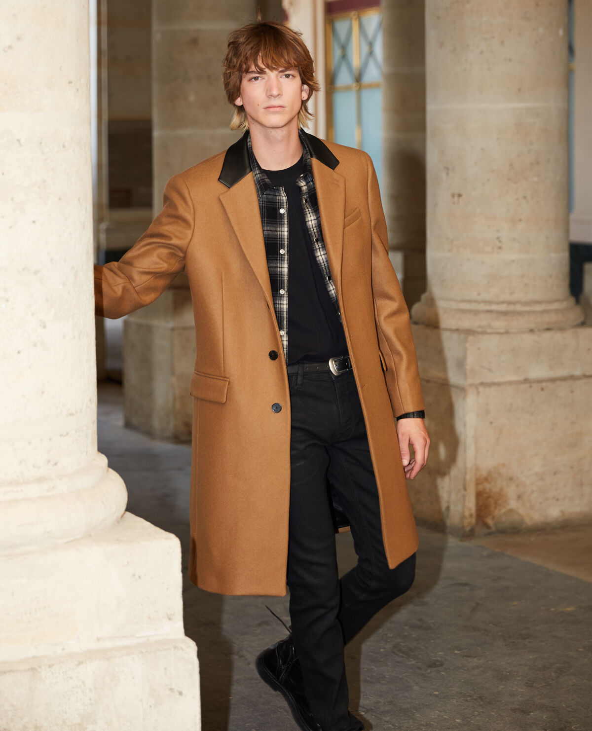 Manteau laine cintré outlet