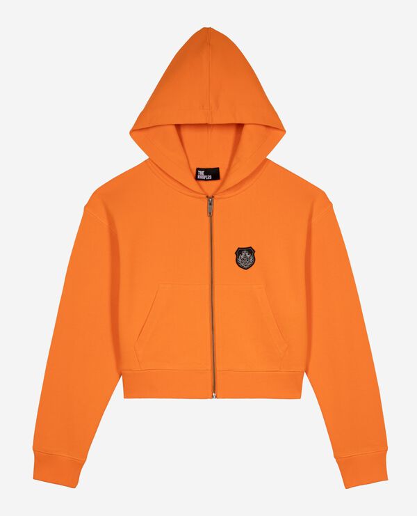 The Kooples DAMEN ORANGE orangefarbenes kapuzensweatshirt