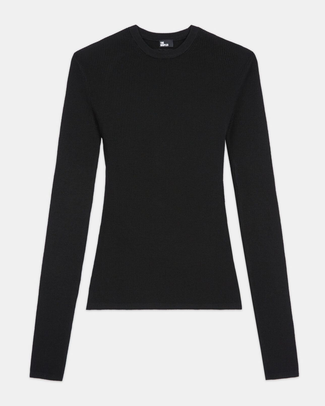 The Kooples WOMEN BLACK black wool sweater