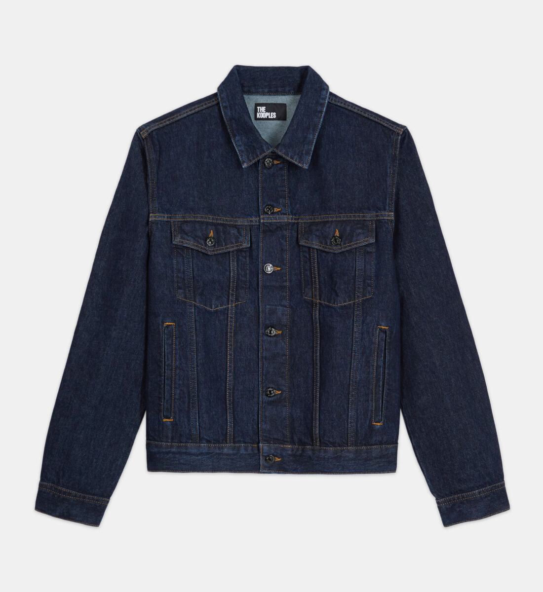 The kooples black denim jacket clearance