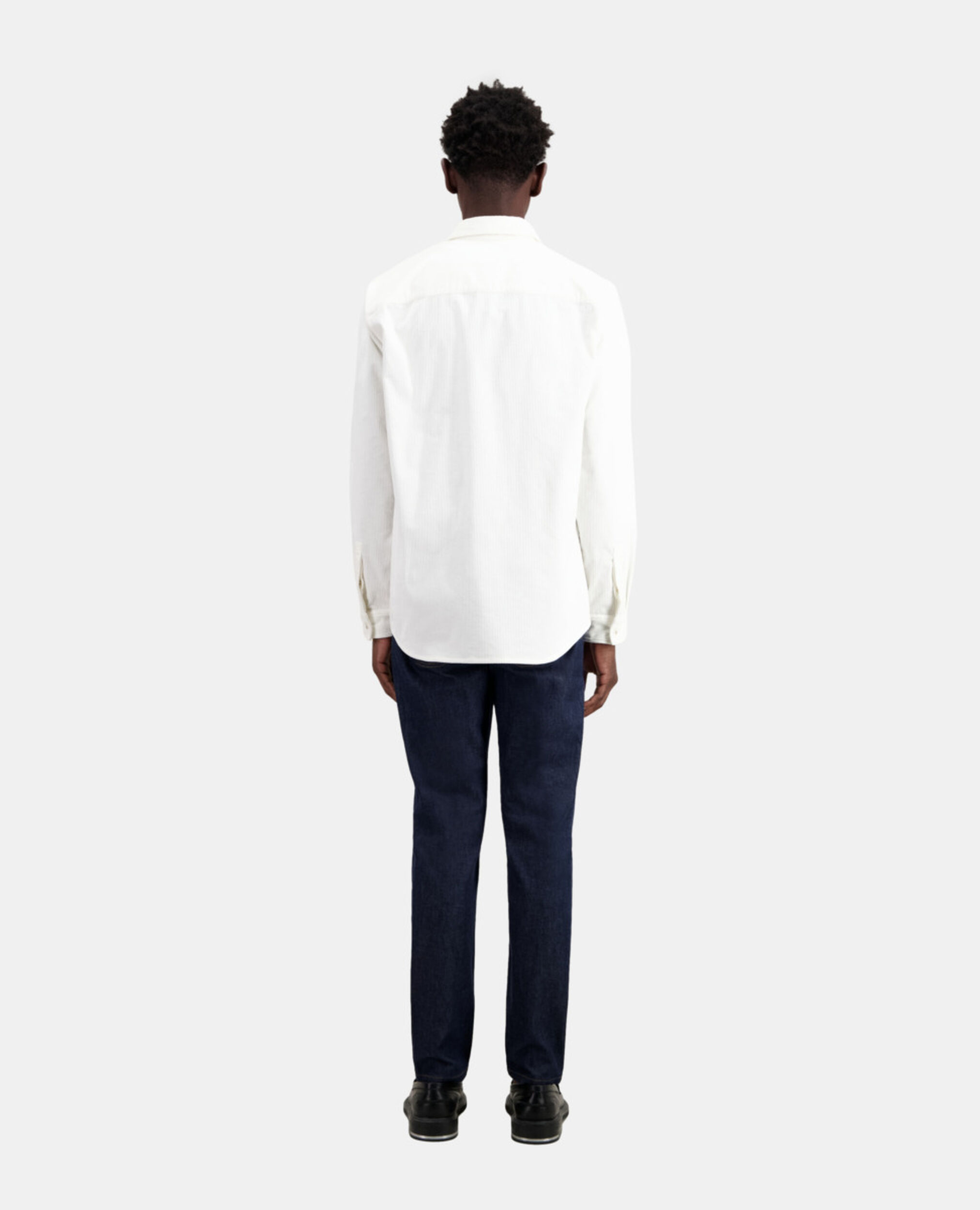 Ecru corduroy shirt, ECRU, hi-res image number null