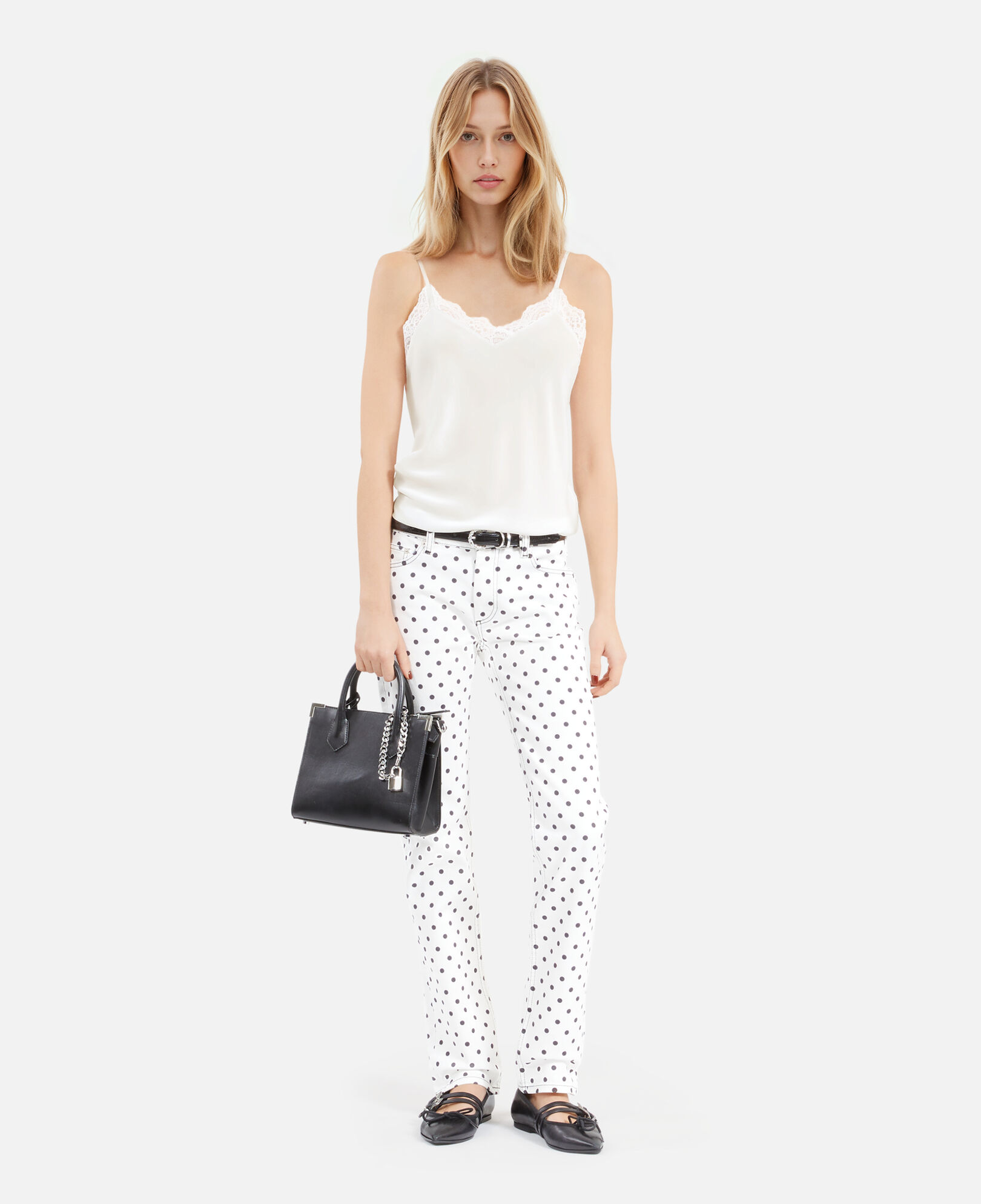 The Kooples WOMEN ECRU ecru silk camisole