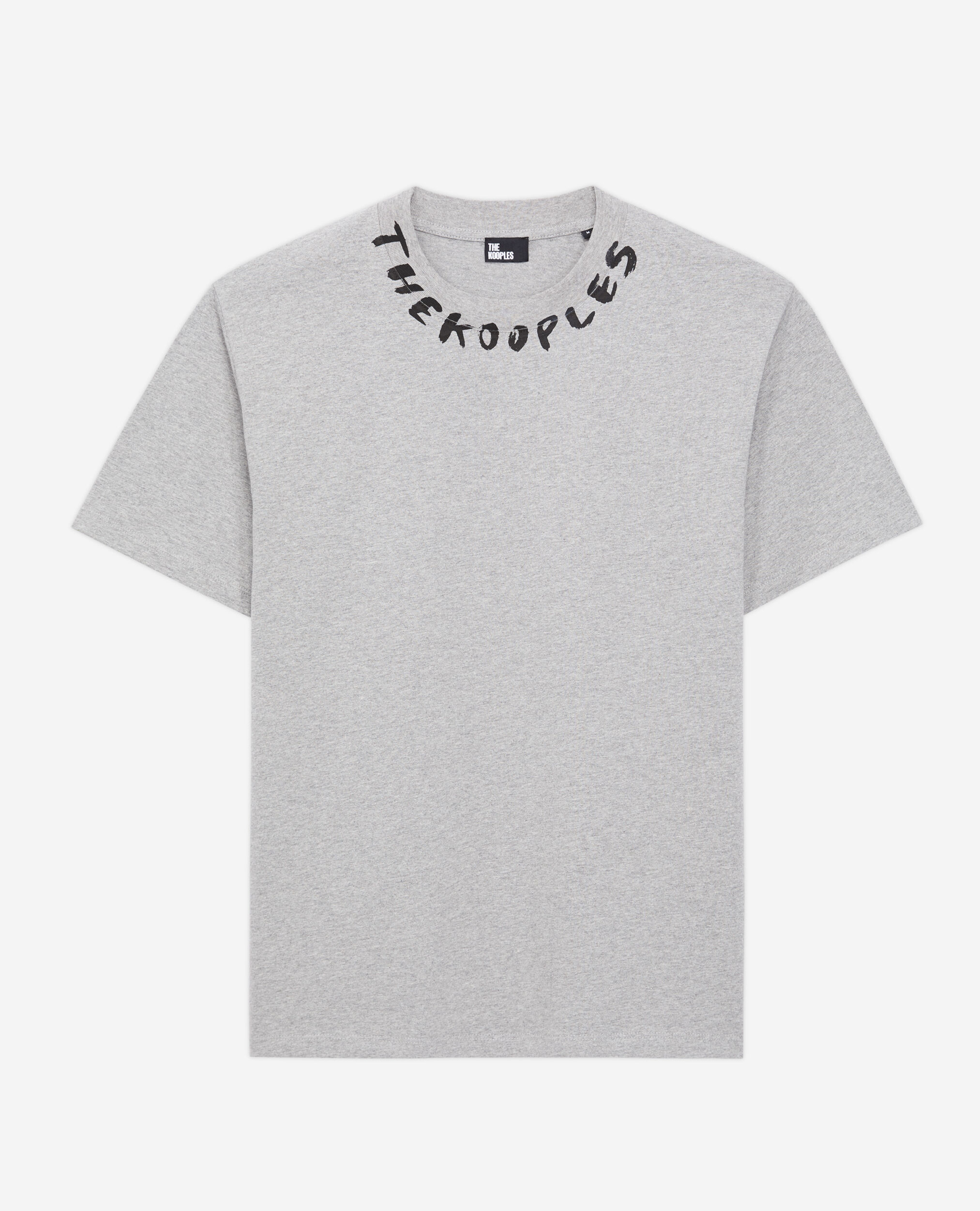 Men's grey t-shirt with logo, GREY MELANGE, hi-res image number null