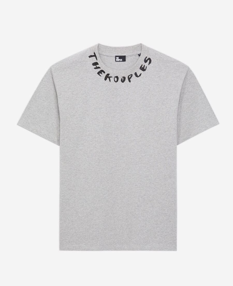 men's grey t-shirt with logo