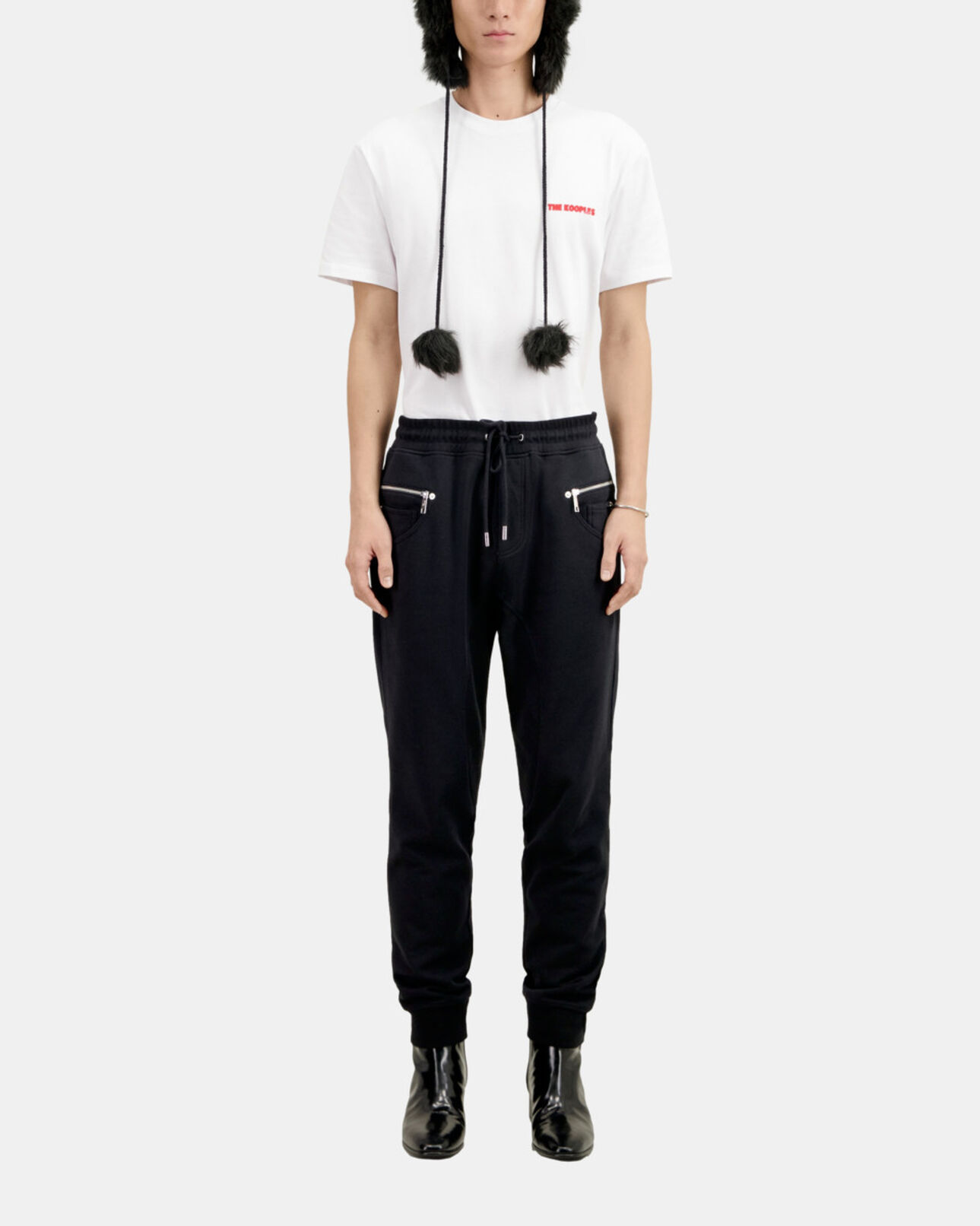 The Kooples HOMME BLACK jogging noir