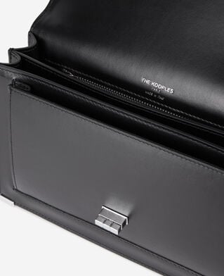 The Kooples DAMEN BLACK emily schultertasche aus schwarzem leder