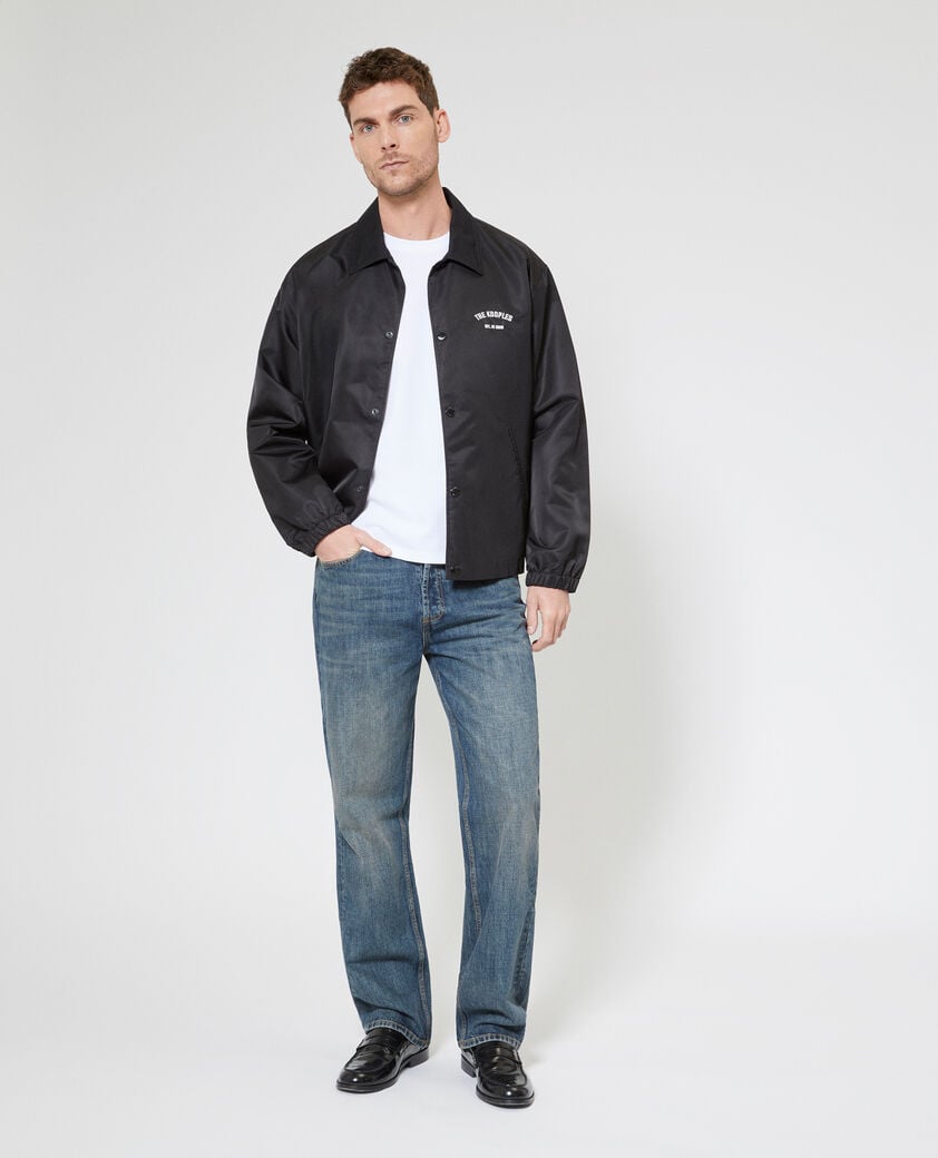 The Kooples HOMME BLACK blouson avec broderie dos noir