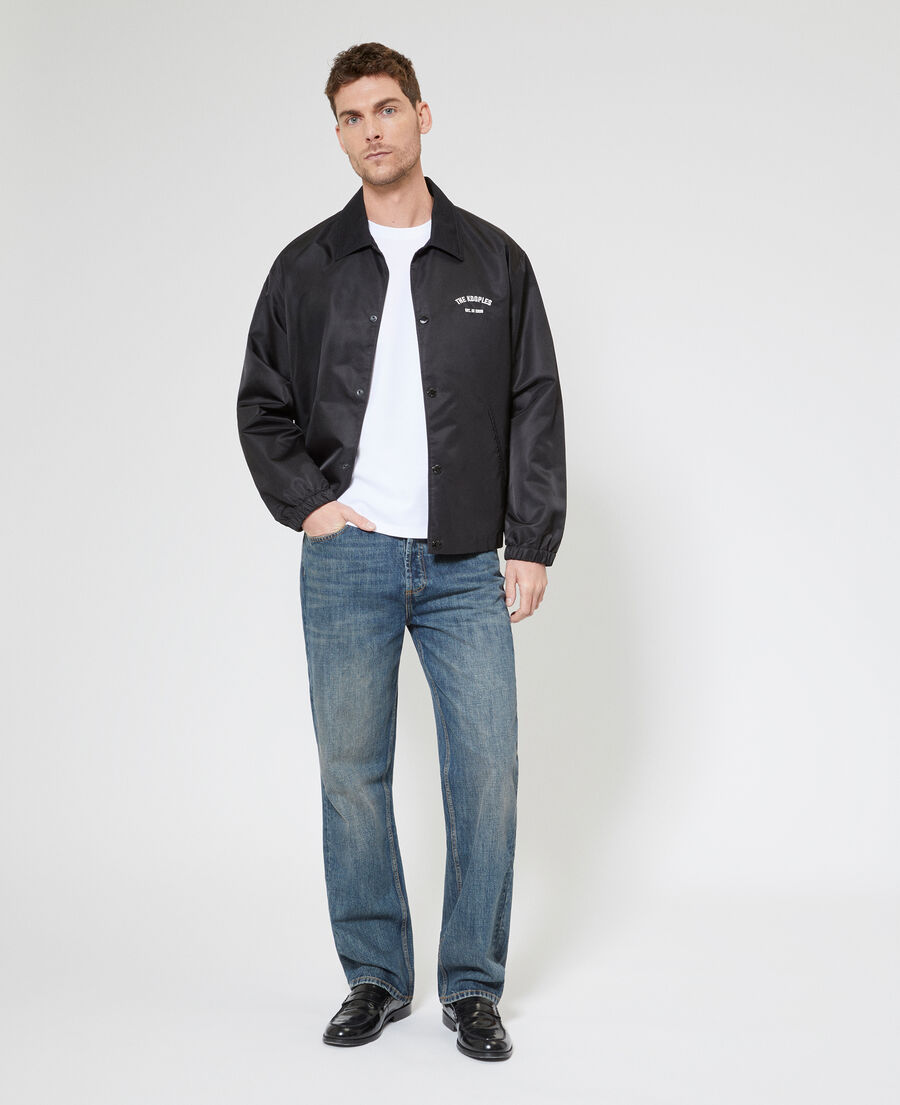 The Kooples HOMME BLACK blouson avec broderie dos noir