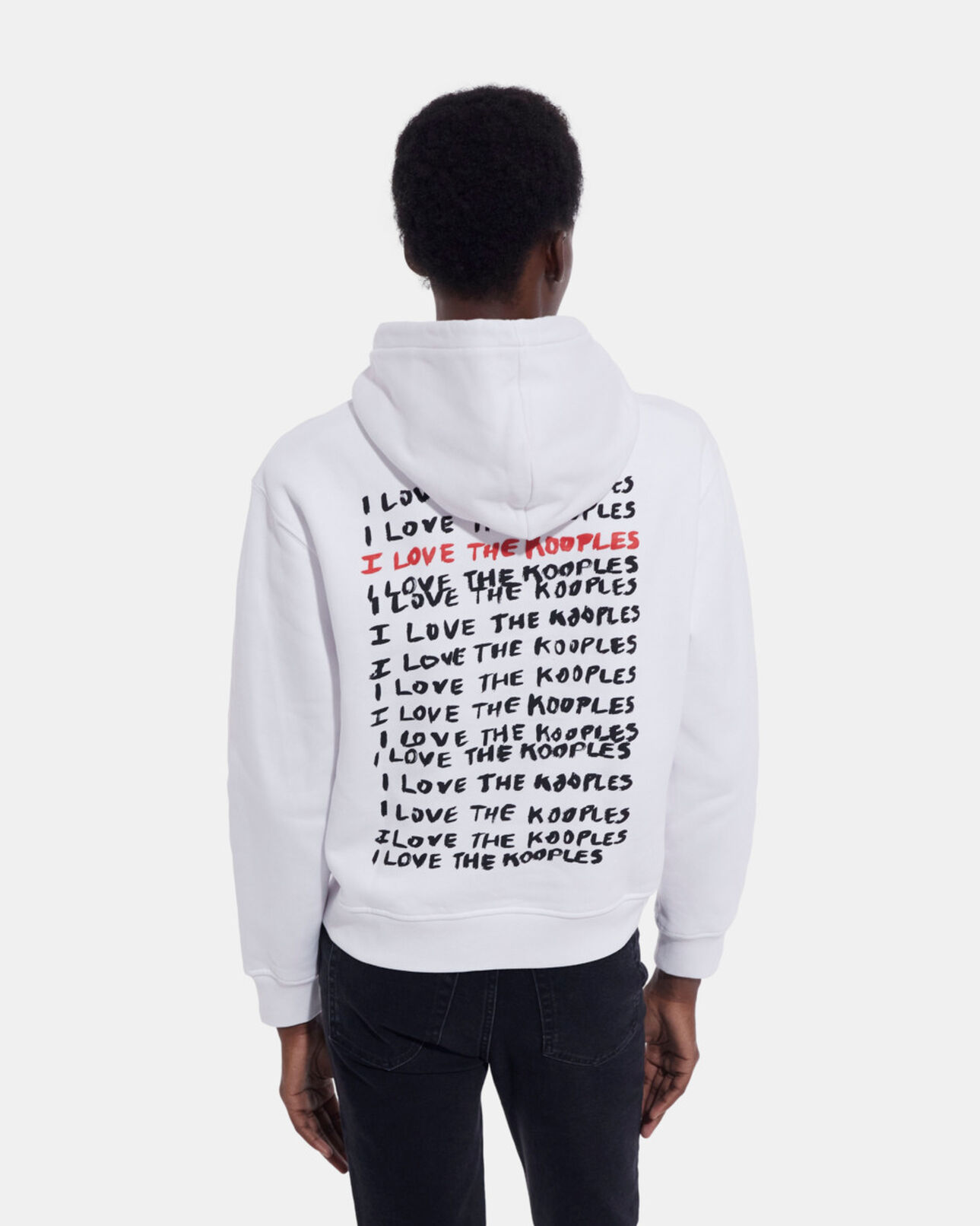 The Kooples WOMEN WHITE i love kooples white sweatshirt