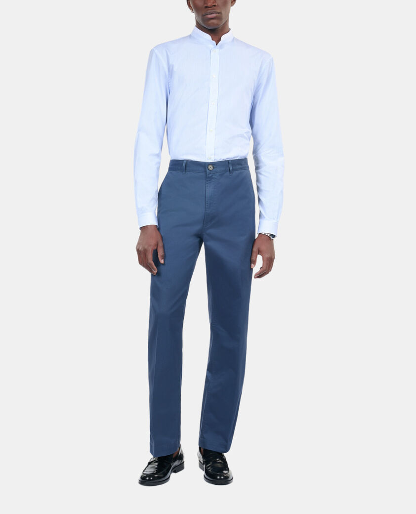 The Kooples MEN BLUE WHITE white striped formal shirt