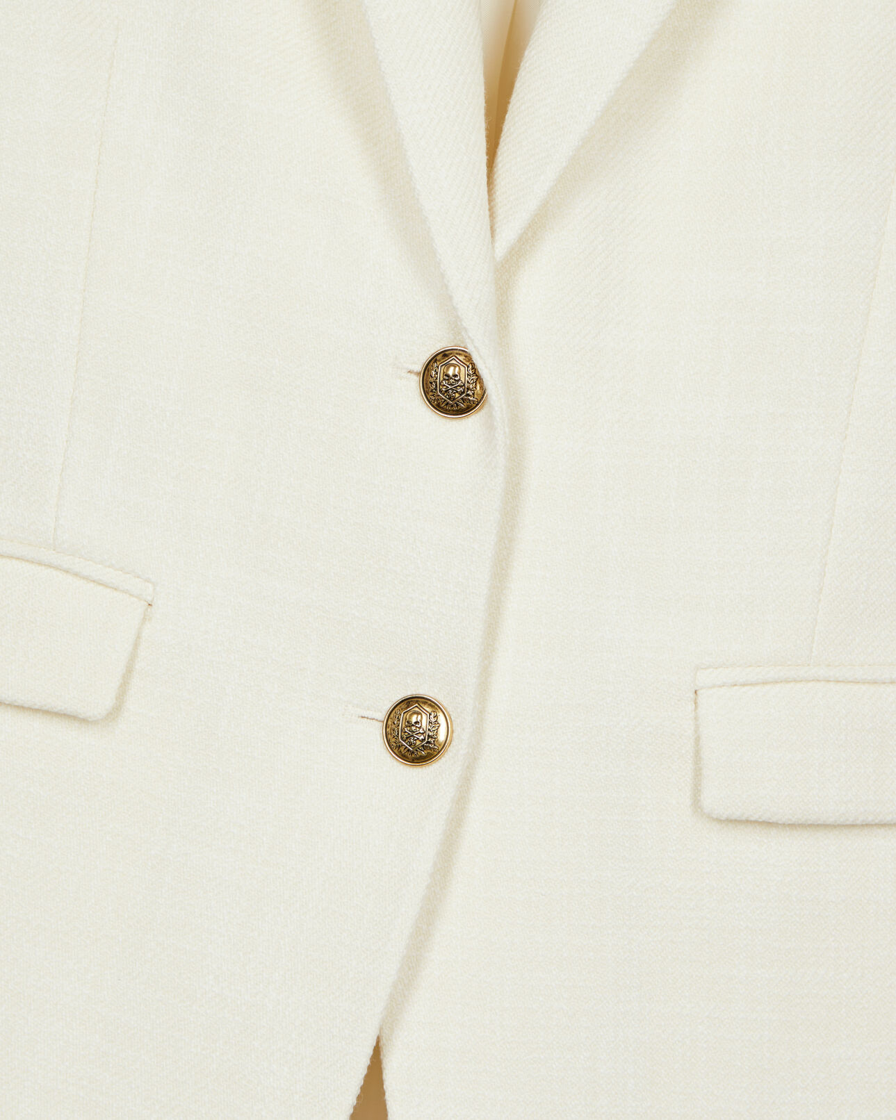 The Kooples WOMEN ECRU ecru suit jacket