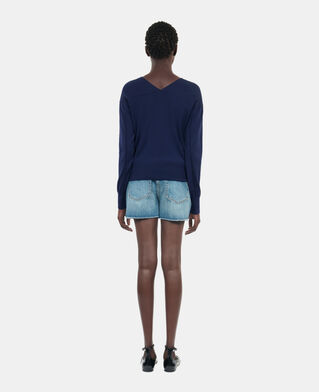 The Kooples DAMEN NAVY marineblauer cardigan aus wolle