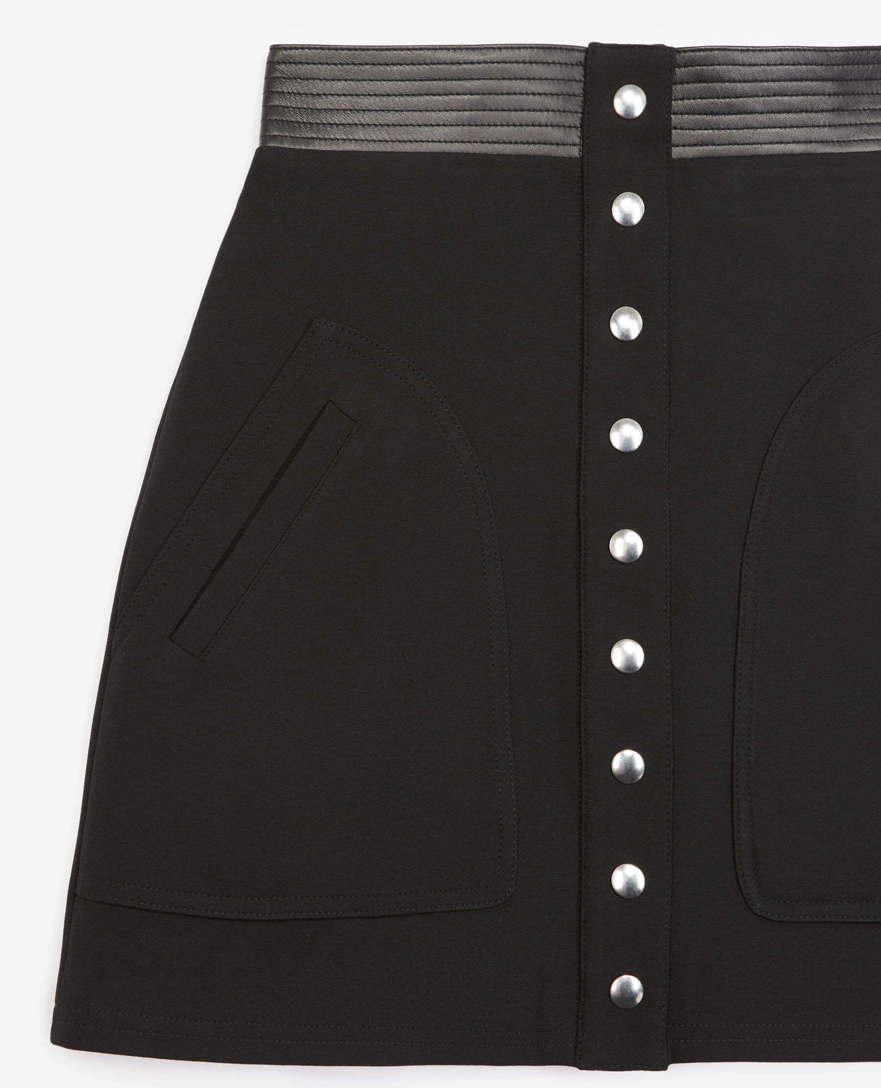 Jupe trapeze hot sale noire courte