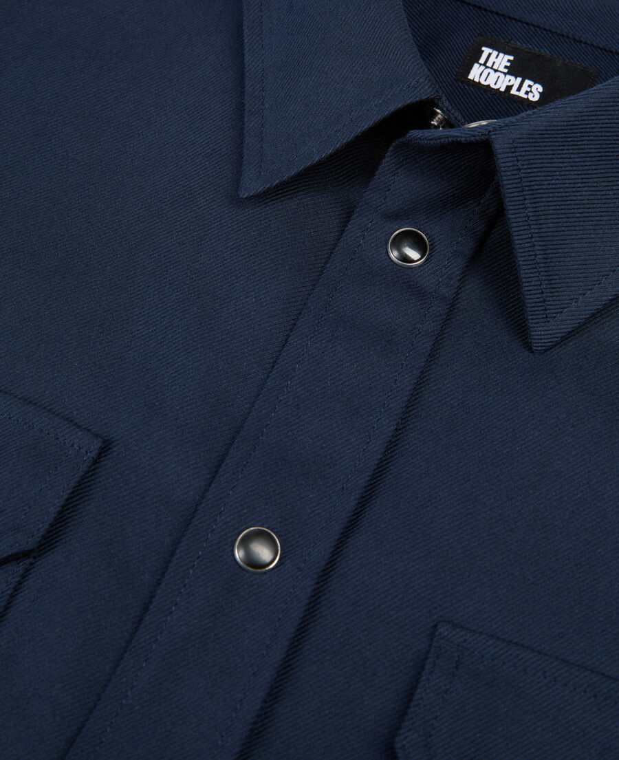 The Kooples HOMME NAVY chemise bleu marine