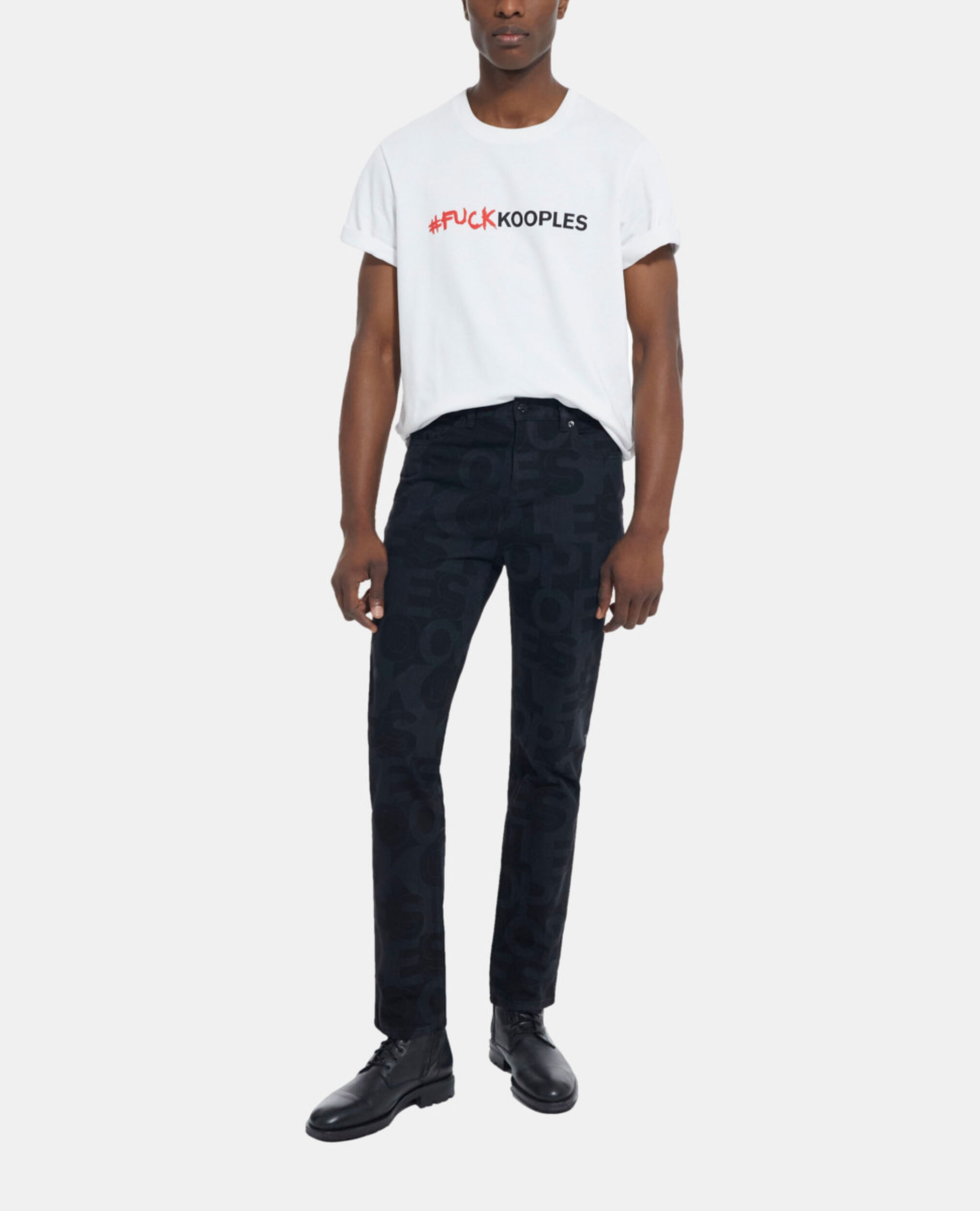 White T-shirt with logo, SNOW WHITE, hi-res image number null