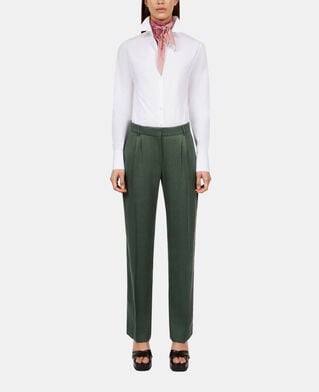 The Kooples F WOOD KAKI green suit trousers