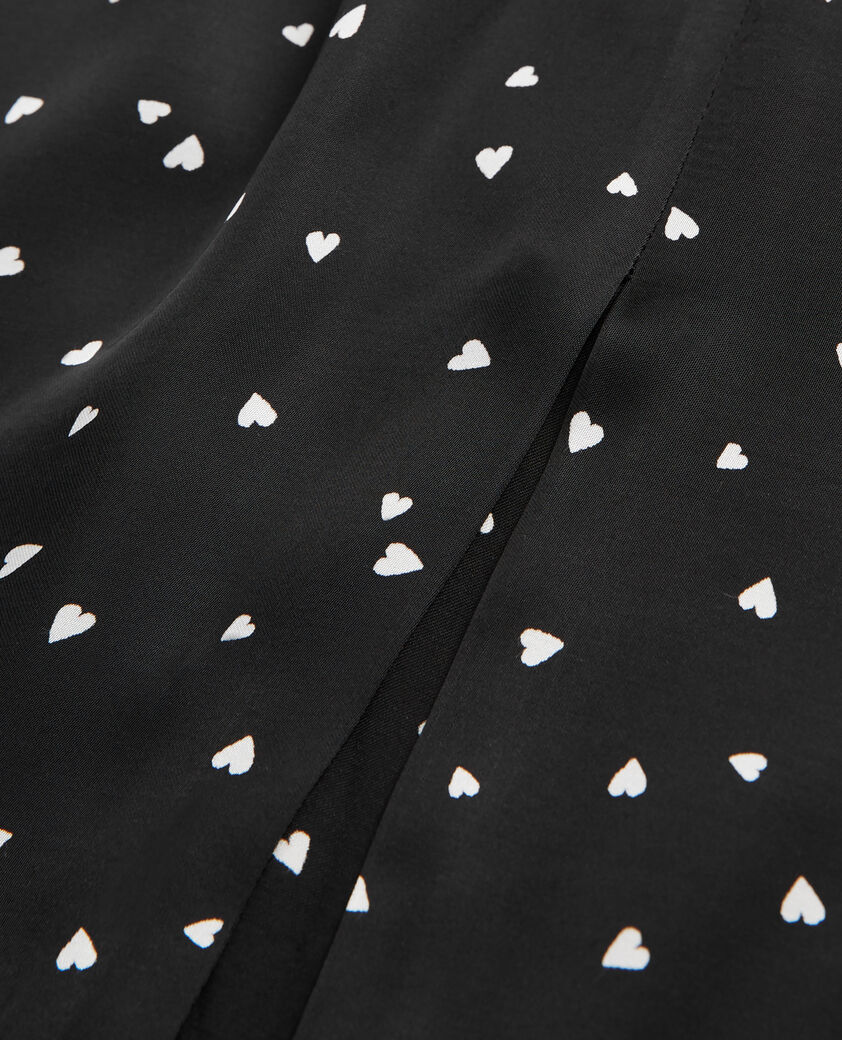 The Kooples WOMEN BLACK short dress with heart print