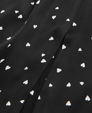 The Kooples WOMEN BLACK short dress with heart print