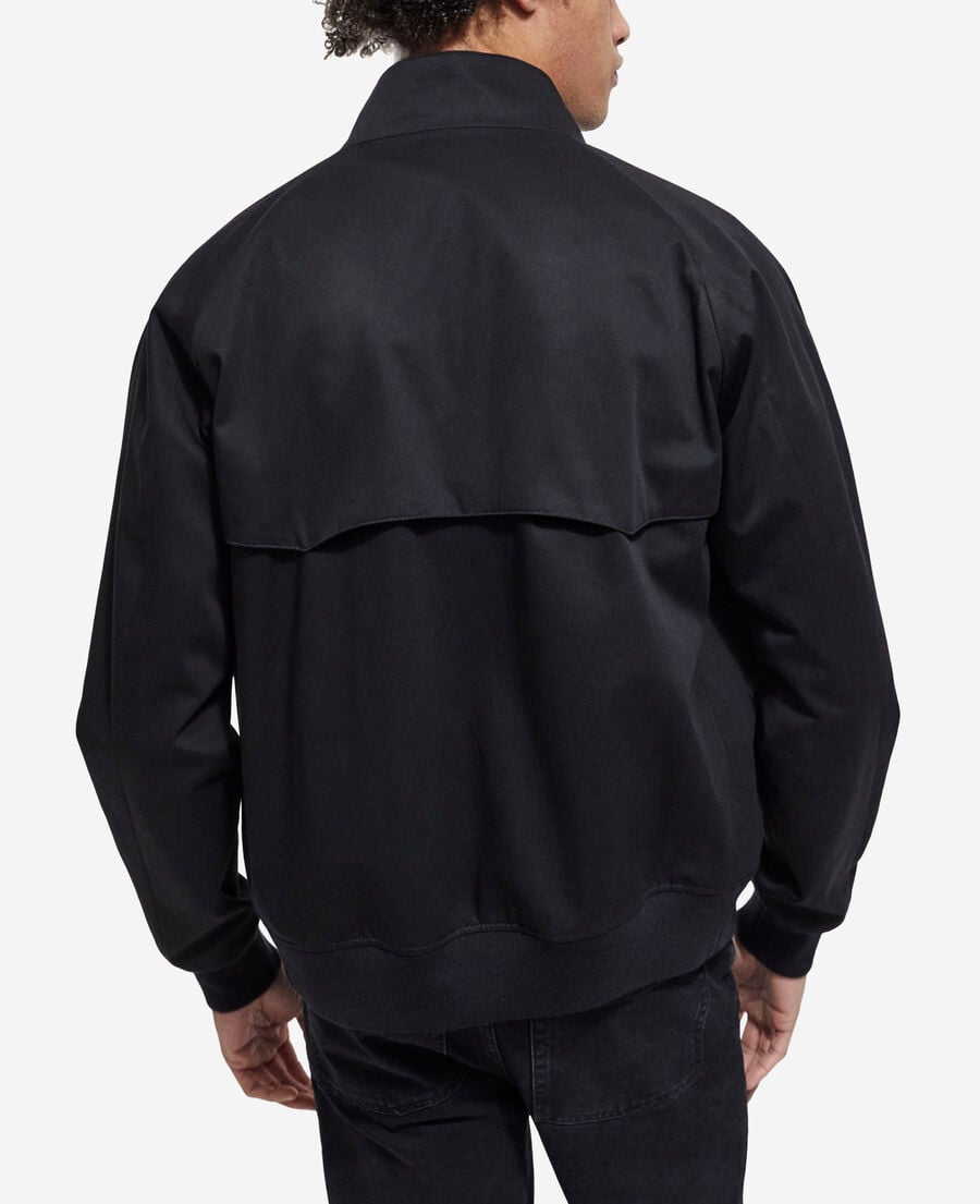 The Kooples HERREN BLACK schwarze gefütterte jacke mit leopardenprint