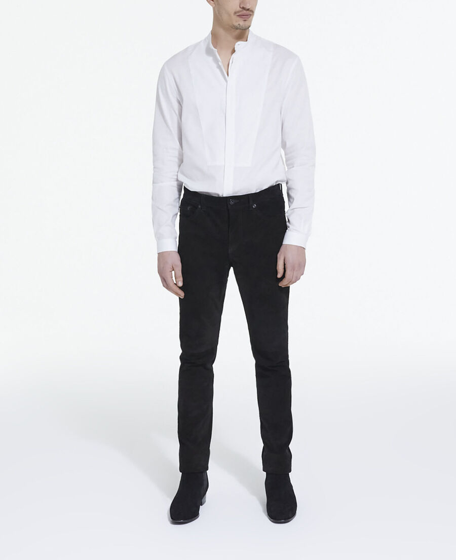 The Kooples H WHITE white cotton shirt with officer collar