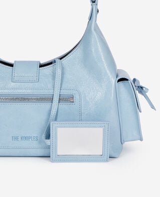 The Kooples DAMEN LIGHT BLUE hellblaue amelia tasche aus leder
