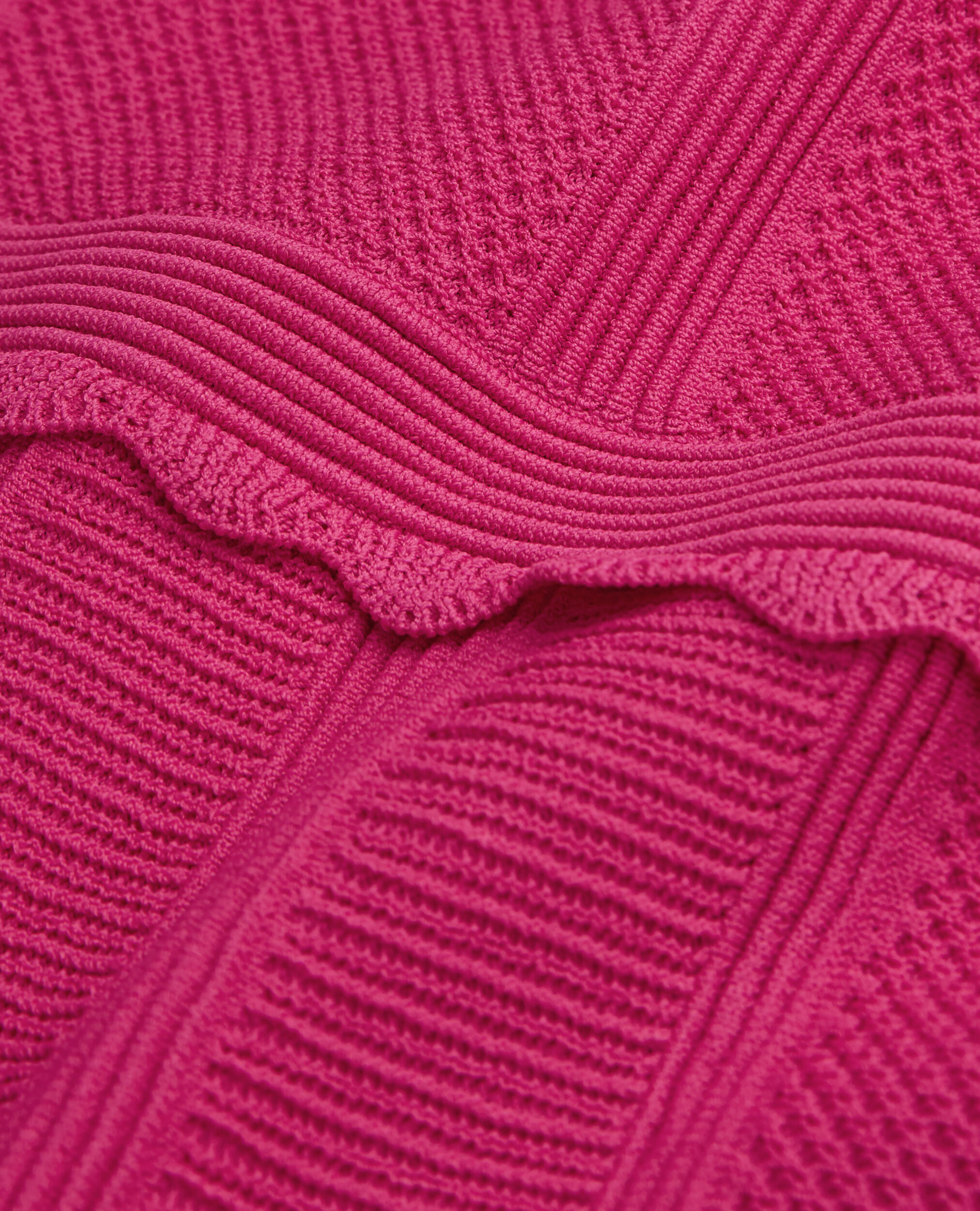 Short pink openwork knit dress, PINK, hi-res image number null
