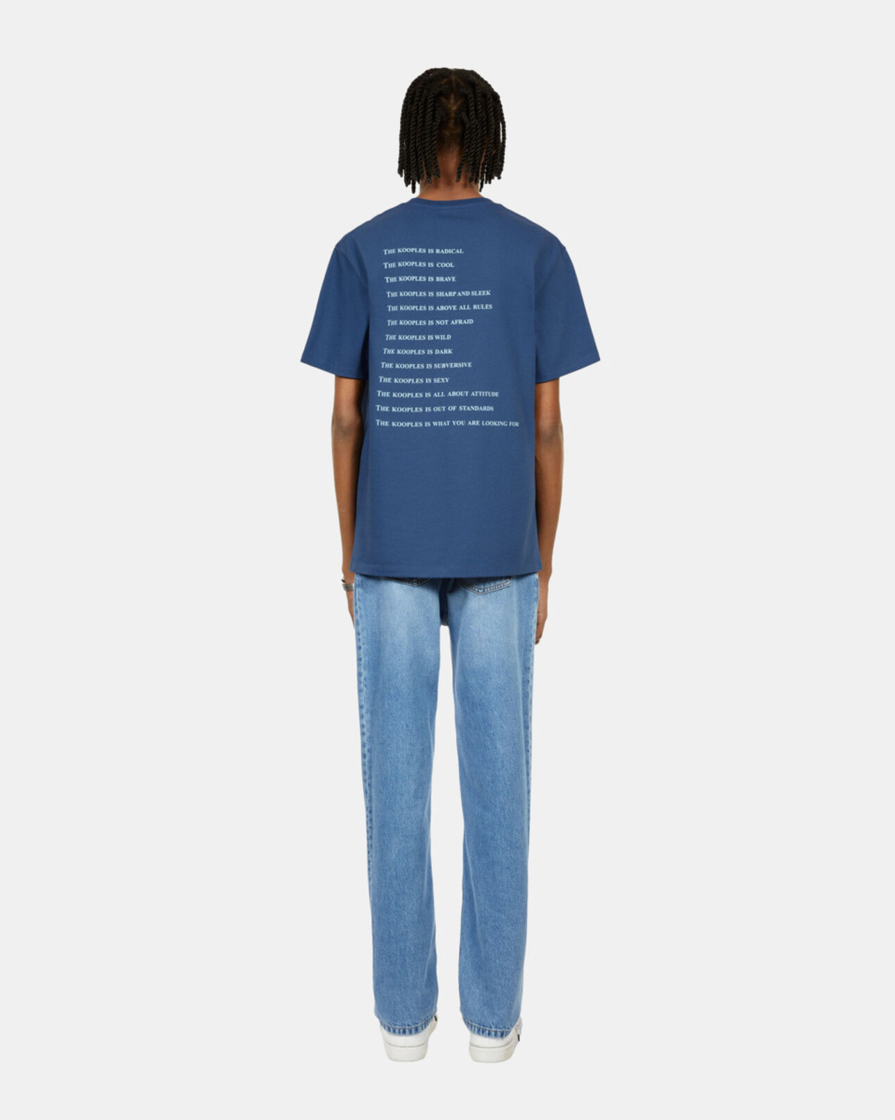 The Kooples HOMME MIDDLE NAVY t-shirt what is bleu roi