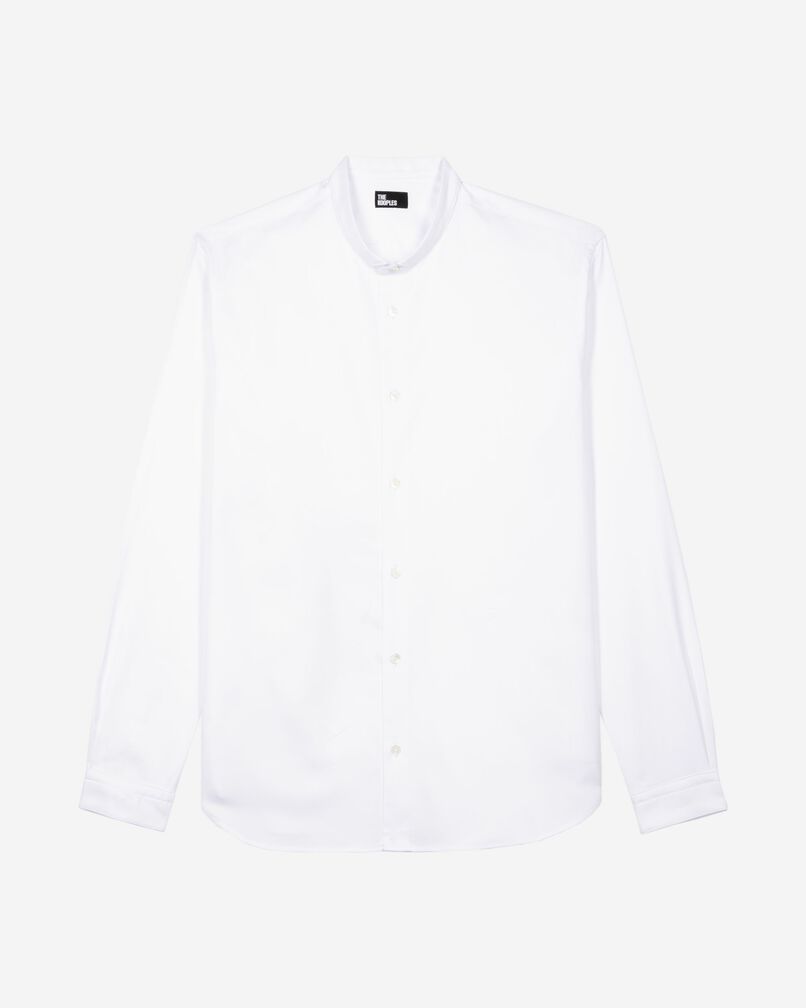 The Kooples HOMME WHITE chemise formelle col officier blanche