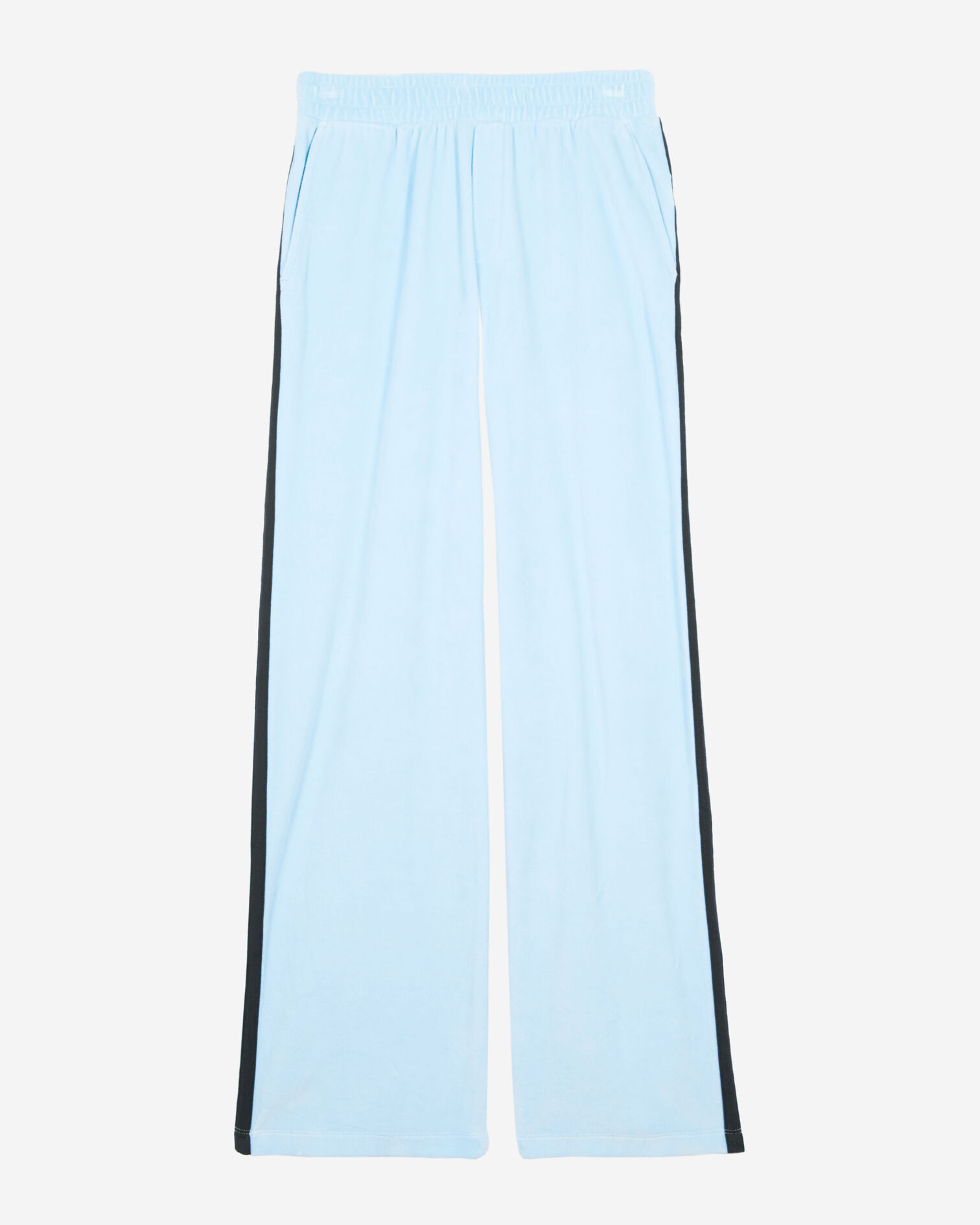 Bas de jogging en velours bleu clair, BABY BLUE, hi-res image number null