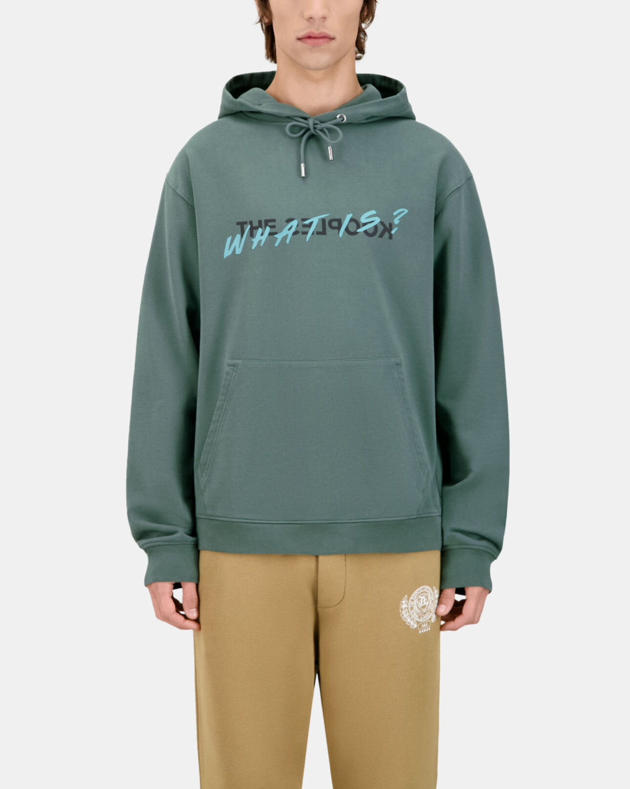 The Kooples HOMME FOREST sweatshirt à capuche what is vert