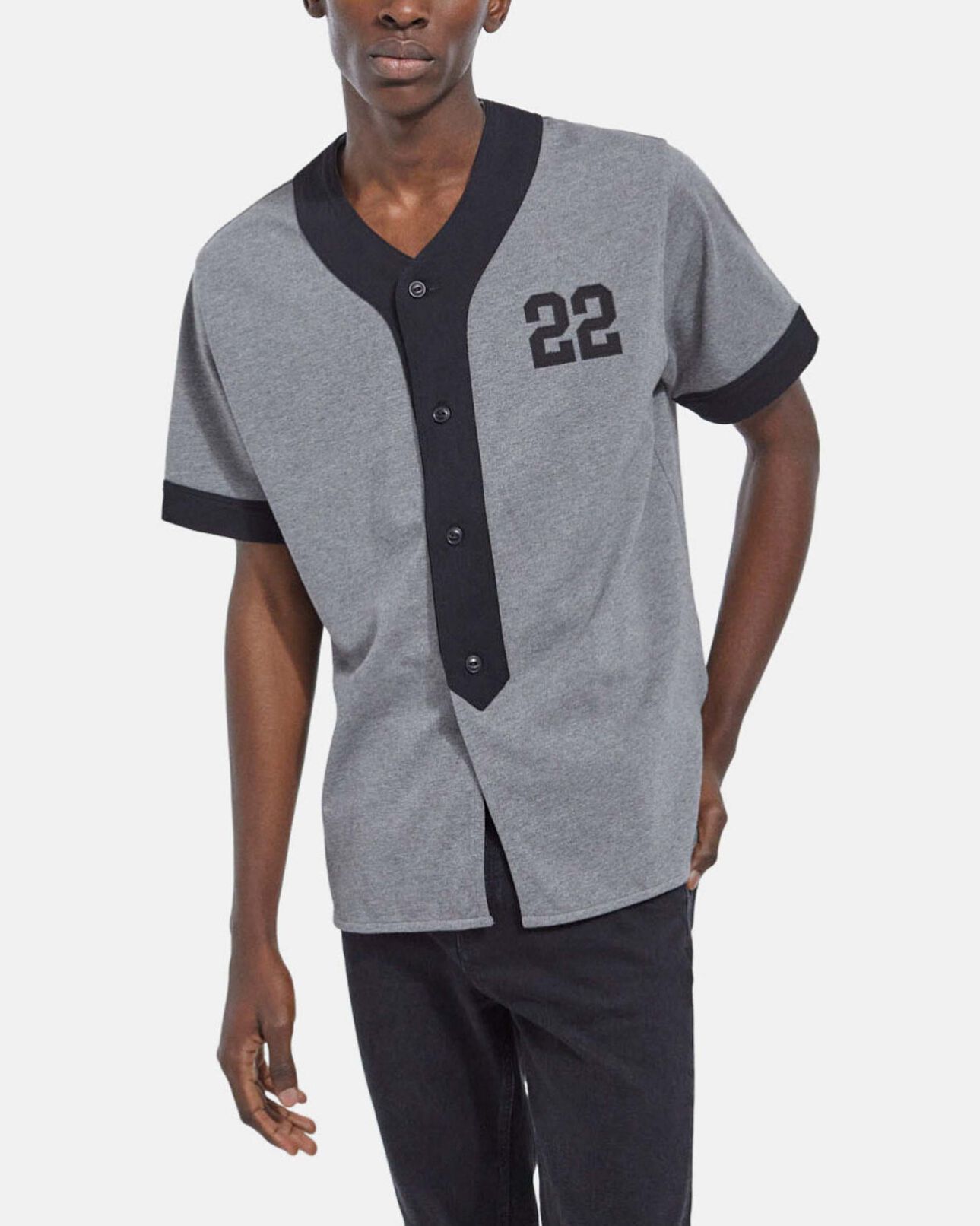 The Kooples HOMME MIDDLE GREY MELANGE t-shirt