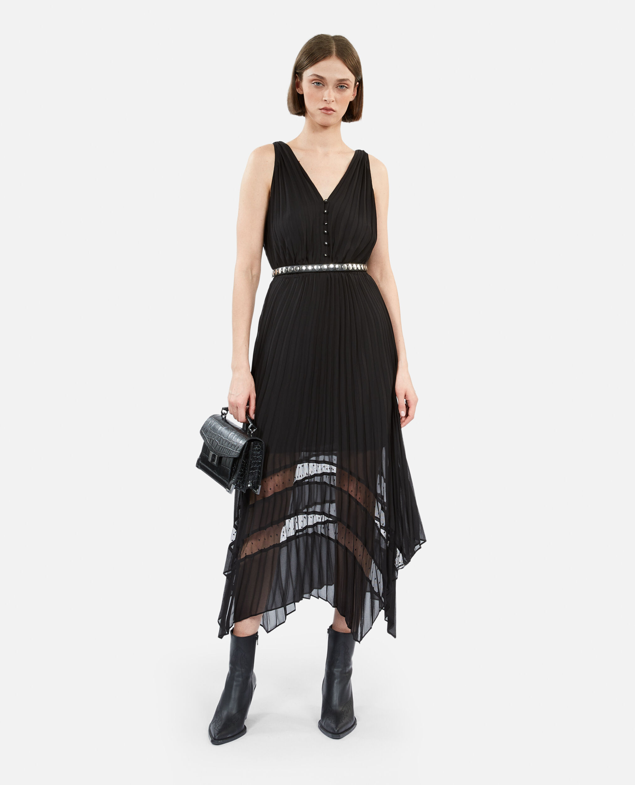 Robe longue noire the kooples new arrivals