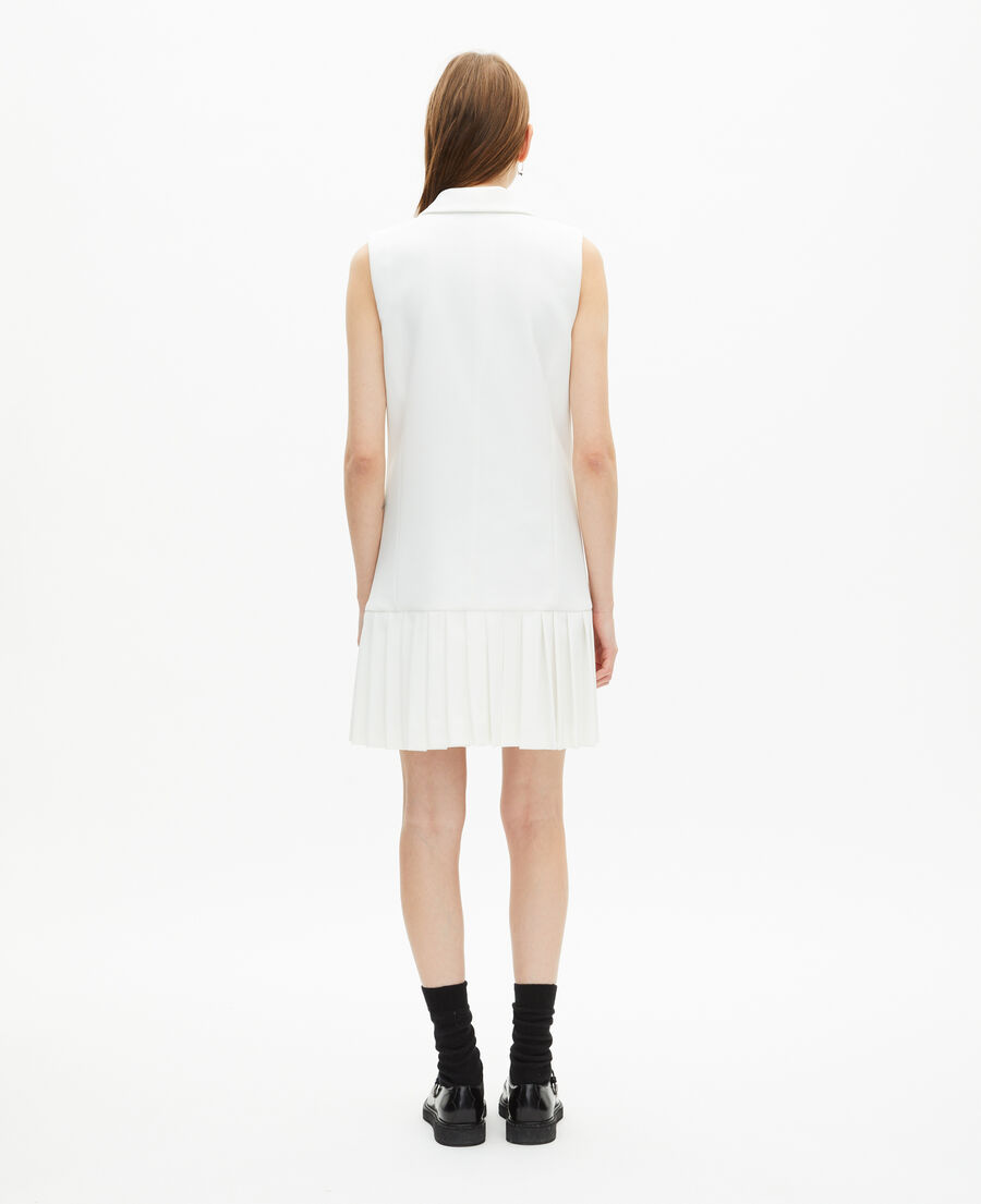 The Kooples FEMME WHITE robe tailleur courte écrue