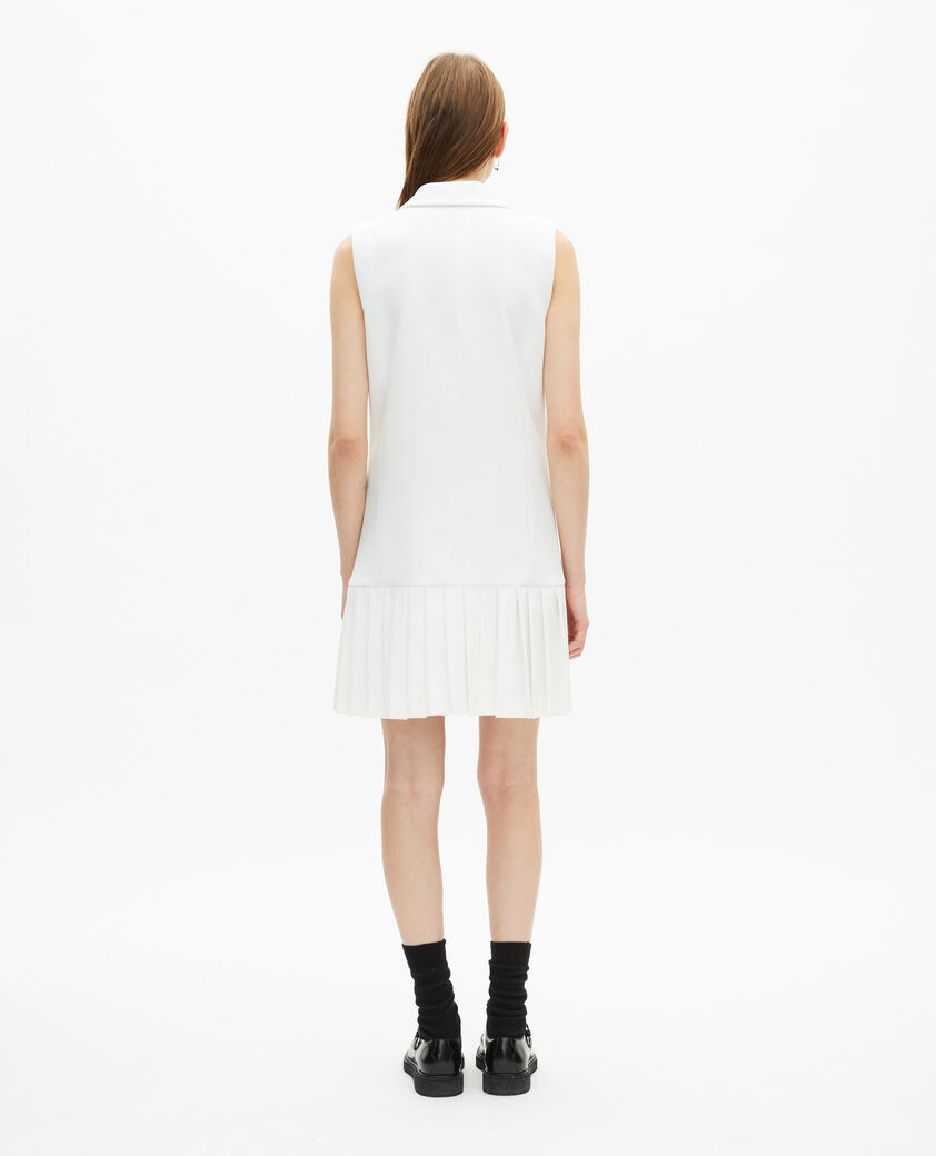 The Kooples FEMME WHITE robe tailleur courte écrue