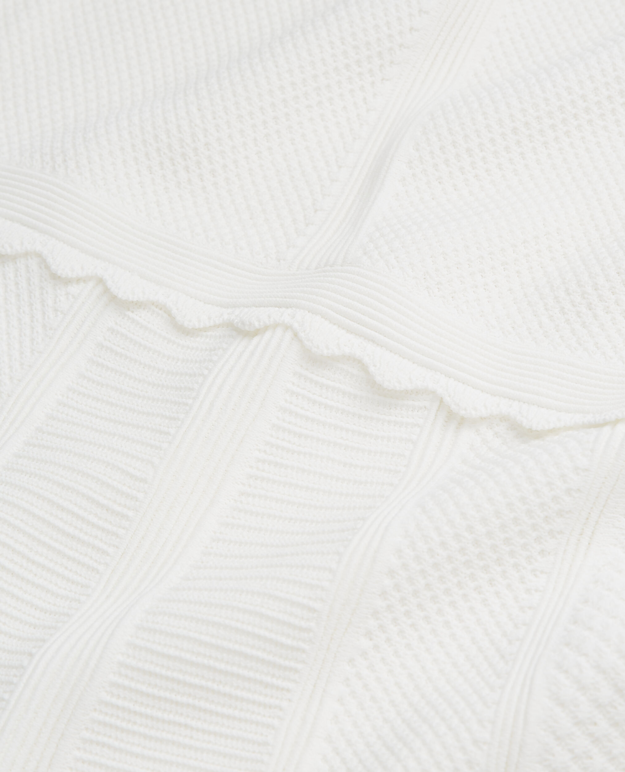 Robe courte blanche en maille, WHITE, hi-res image number null