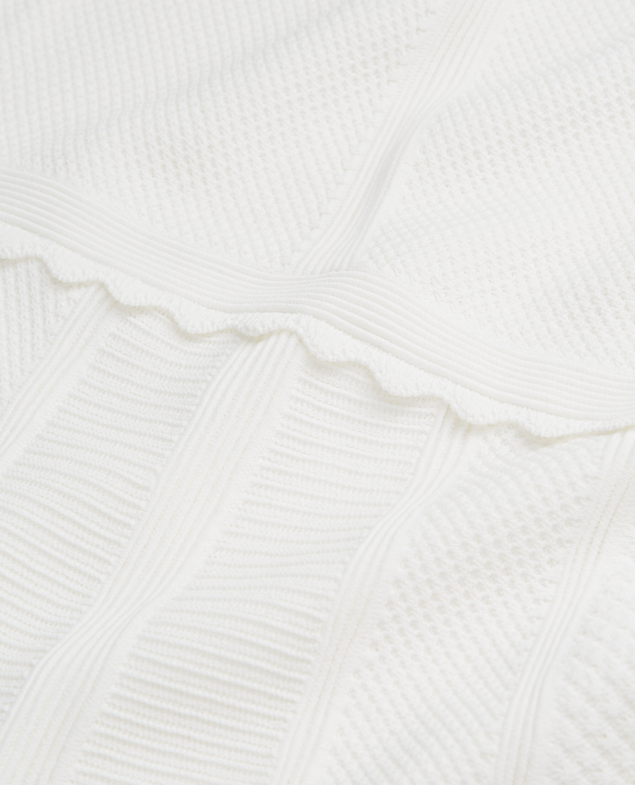 Short white knit dress, WHITE, hi-res image number null