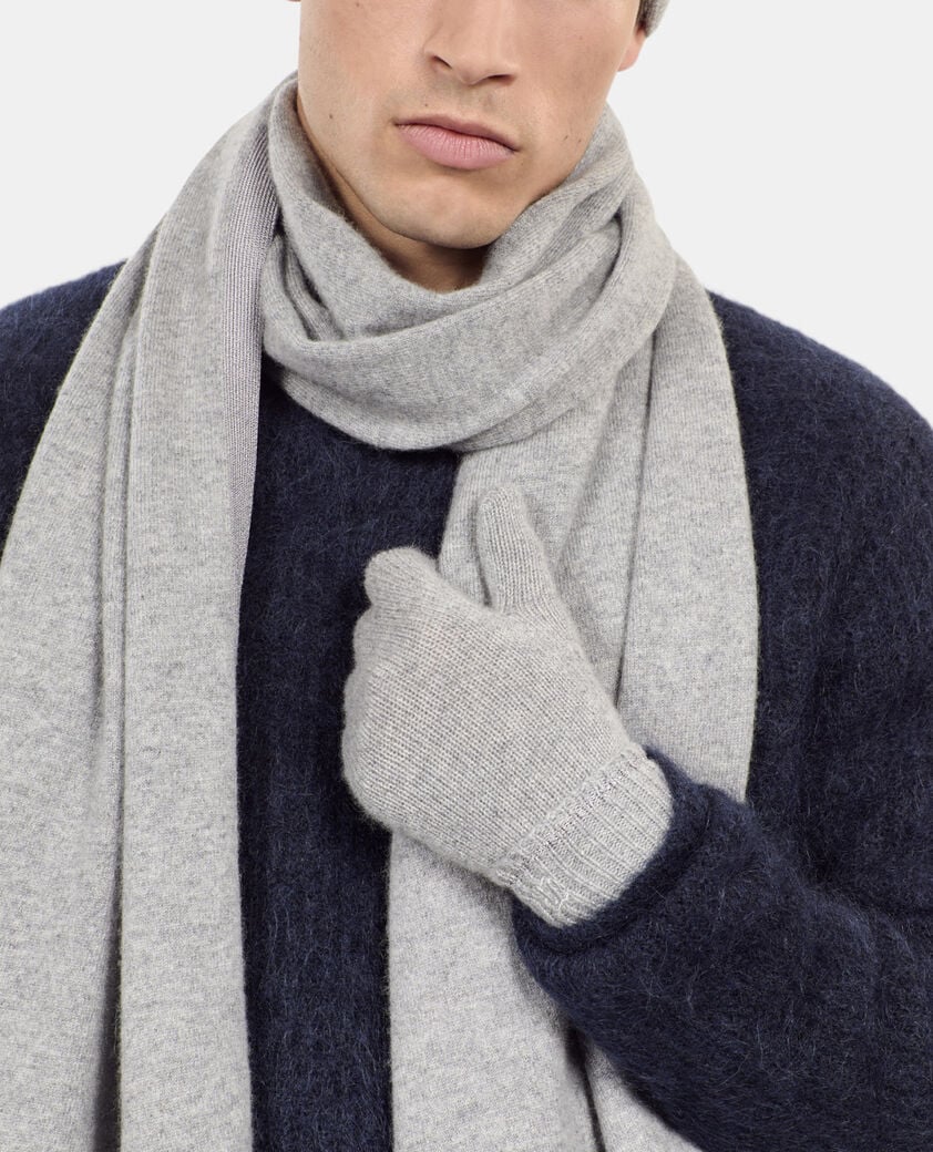 The Kooples MIXTE MIDDLE GREY MEL gants en cachemire gris
