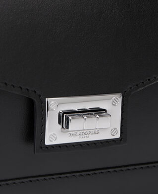 The Kooples DAMEN BLACK emily schultertasche aus schwarzem leder