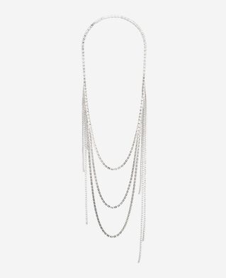 The Kooples F SILVER silver rhinestone necklace