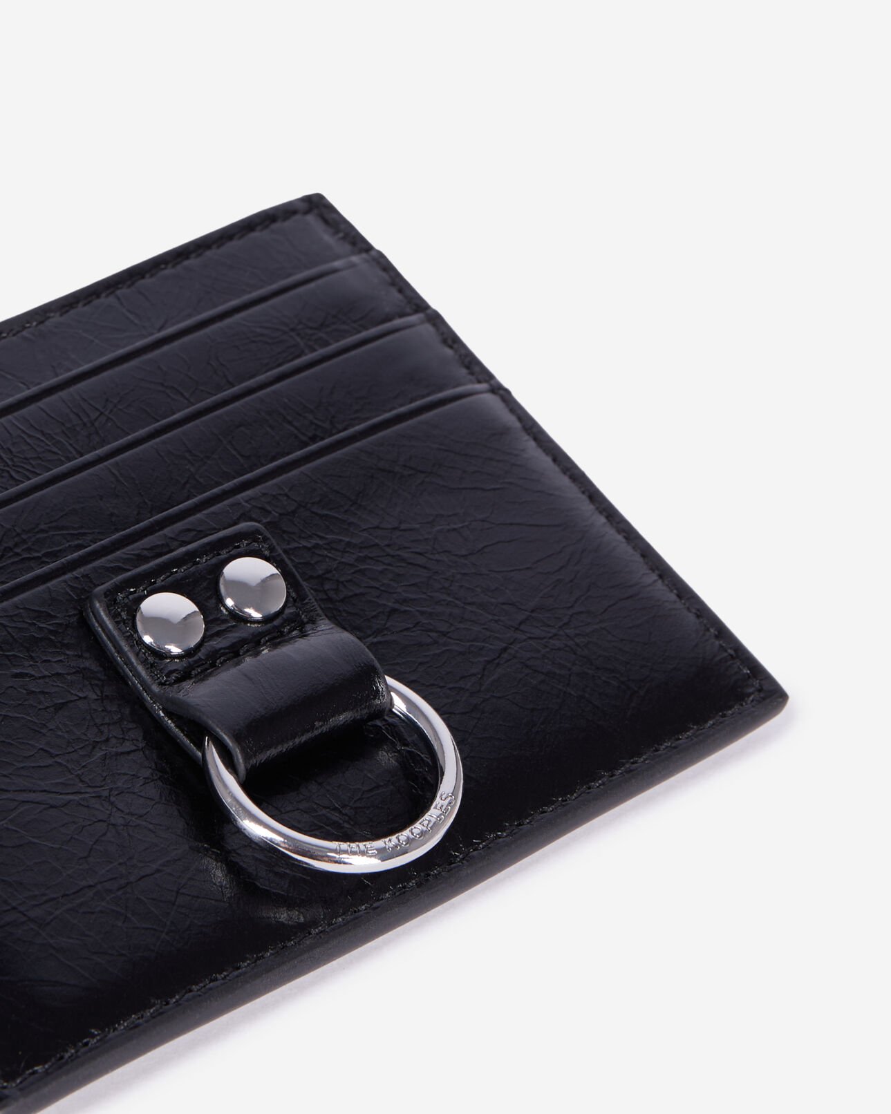 The Kooples F BLACK amelia black leather card case