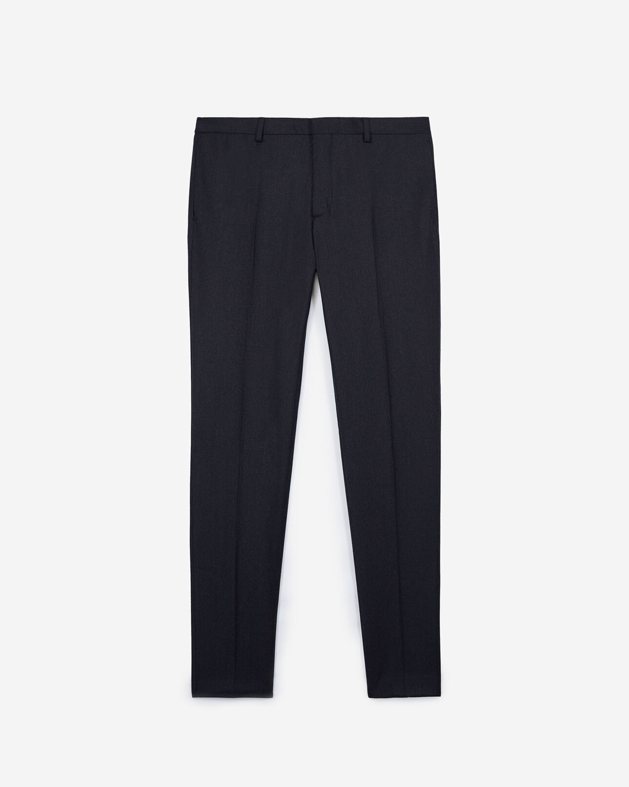 The Kooples HERREN DARK NAVY - MIDDLE GREY marineblaue anzughose aus wolle mit weißen streifen