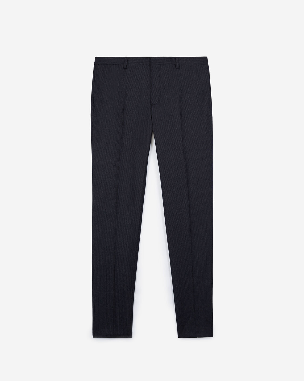 The Kooples HOMBRE DARK NAVY - MIDDLE GREY pantalones de traje azul marino de rayas blancas de lana