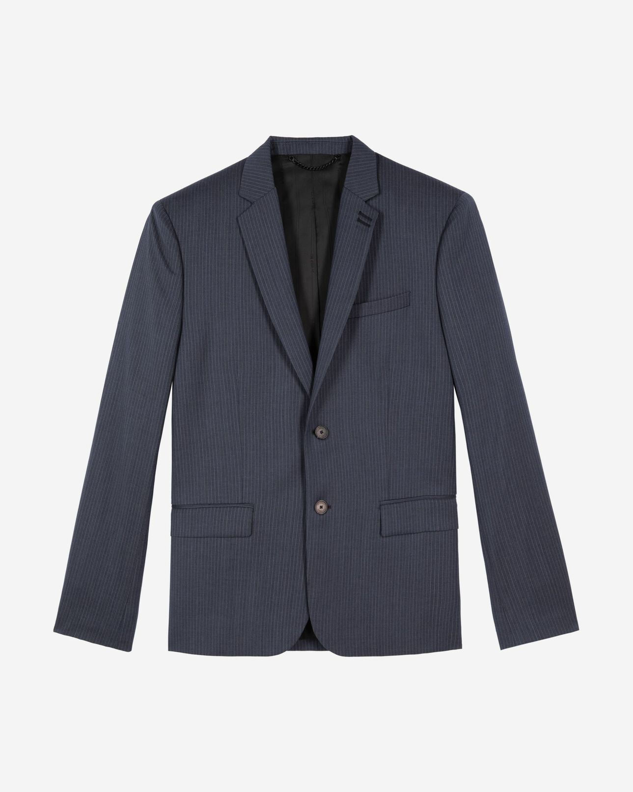 The Kooples MEN BLUE blue pinstripe suit jacket