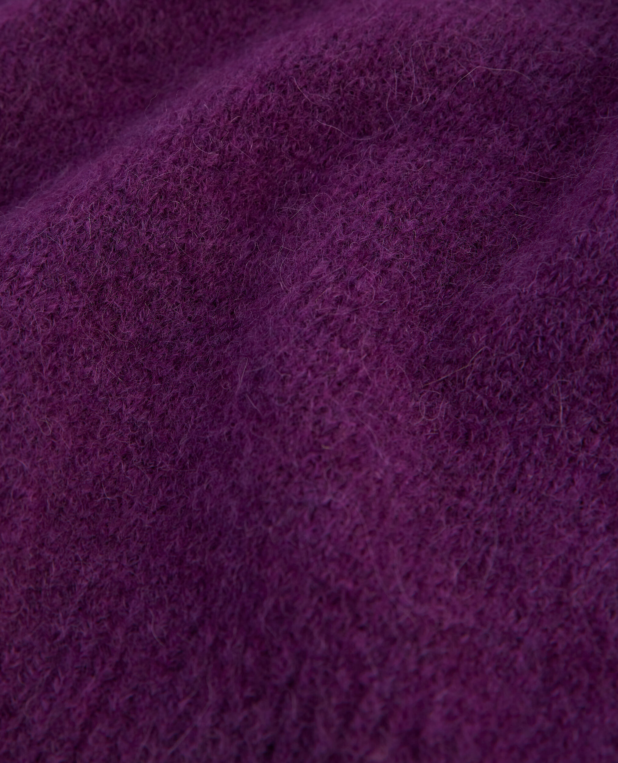 Jersey cuello V violeta mangas amplias, PURPLE, hi-res image number null