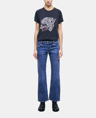 The Kooples FEMME BLUE DENIM jean bootcut bleu