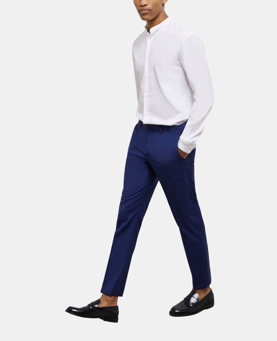 The Kooples HOMBRE NAVY pantalón traje micromotivo azul marino